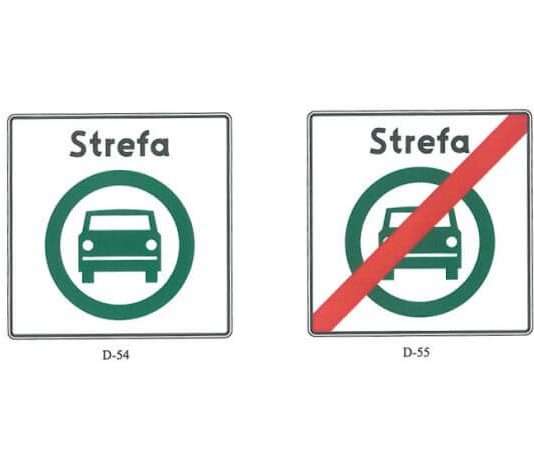 Nowe znaki drogowe na wjazdach do stref ekologicznych